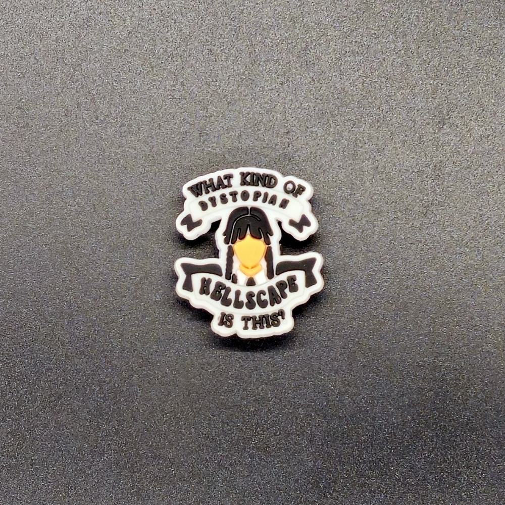 (5/$15) Wednesday Addams Croc Charm